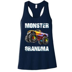 Monster Truck Grandma Monster Truck Are My Jam Truck Lovers Women's Racerback Tank