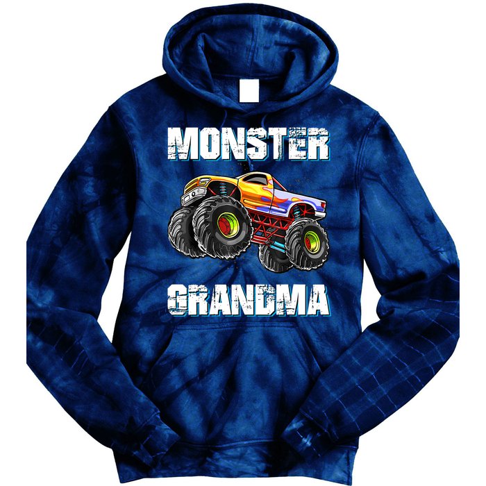 Monster Truck Grandma Monster Truck Are My Jam Truck Lovers Tie Dye Hoodie