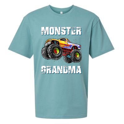 Monster Truck Grandma Monster Truck Are My Jam Truck Lovers Sueded Cloud Jersey T-Shirt