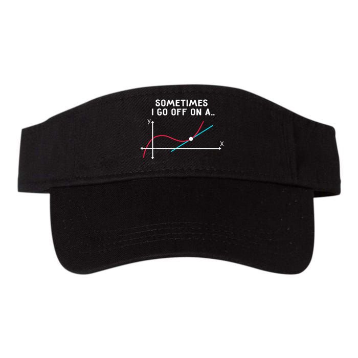 Math Teacher Gifts - Sometimes I go off on a tangent Valucap Bio-Washed Visor