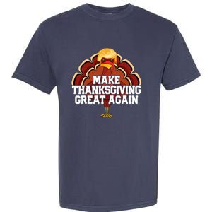 Make Thanksgiving Great Again Funny Turkey Donald Trump Garment-Dyed Heavyweight T-Shirt