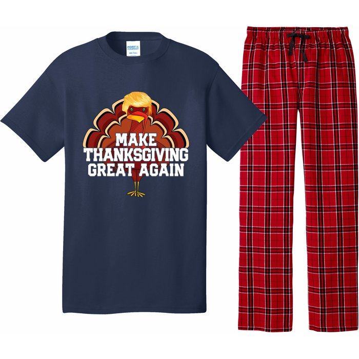 Make Thanksgiving Great Again Funny Turkey Donald Trump Pajama Set