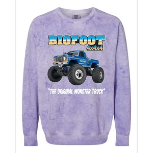 Monster Truck Gift Colorblast Crewneck Sweatshirt