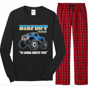 Monster Truck Gift Long Sleeve Pajama Set