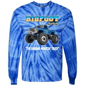 Monster Truck Gift Tie-Dye Long Sleeve Shirt