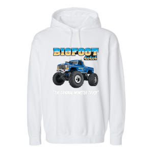 Monster Truck Gift Garment-Dyed Fleece Hoodie