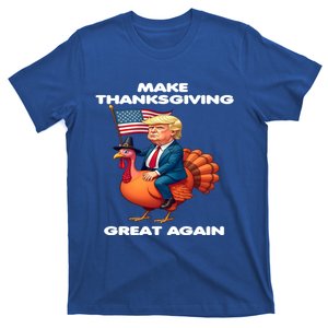 Make Thanksgiving Great Again Trump Riding A Turkey Usa Gift T-Shirt