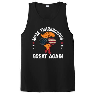 Make Thanksgiving Great Again Trump Turkey Face Thanksgiving Gift PosiCharge Competitor Tank