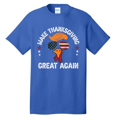 Make Thanksgiving Great Again Trump Turkey Face Thanksgiving Gift Tall T-Shirt