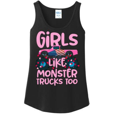 Monster Truck Girls Like Monsters Too Birthday Gifts Ladies Essential Tank