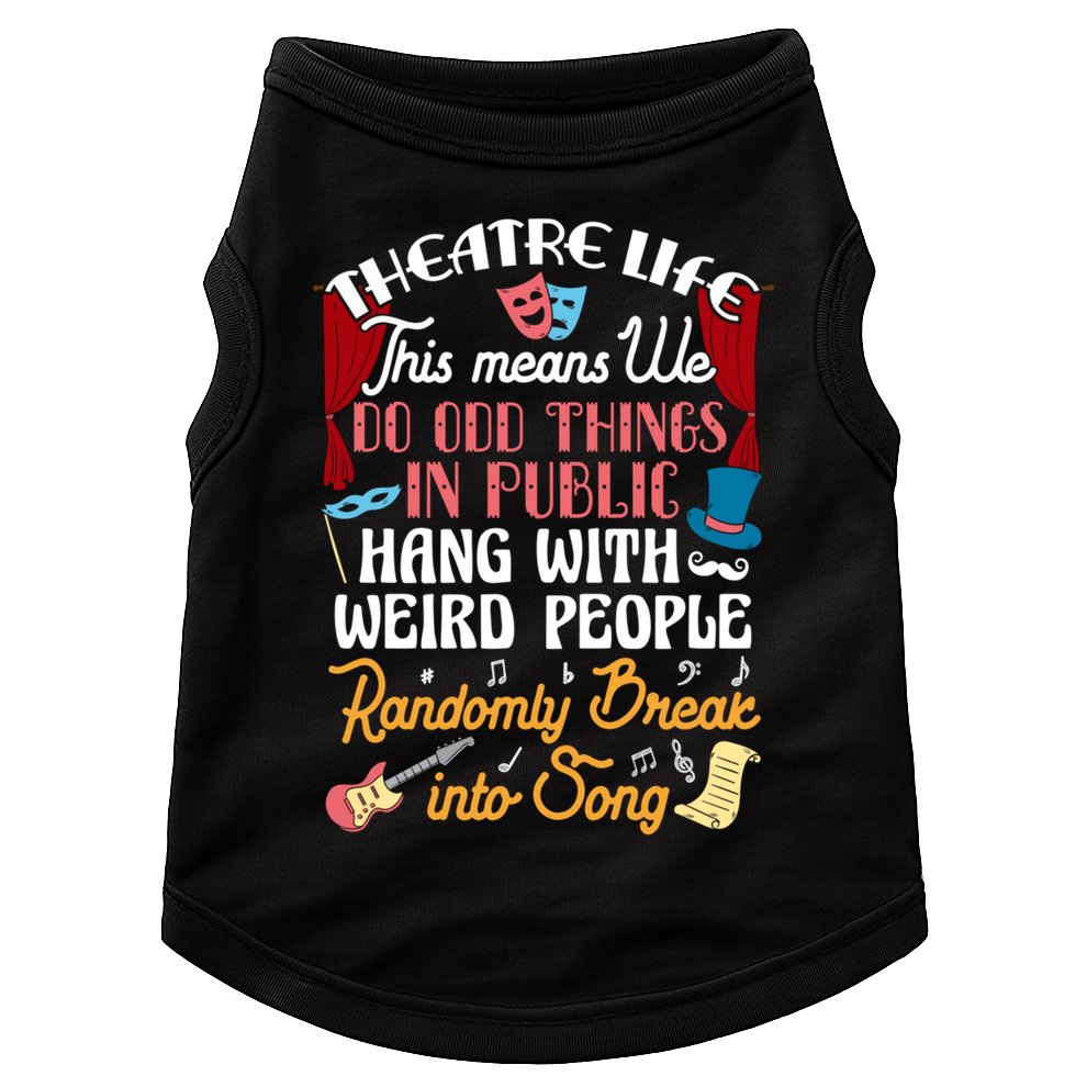 Musical Theater Gift Acting Theatre Nerd Drama Gift Doggie Tank