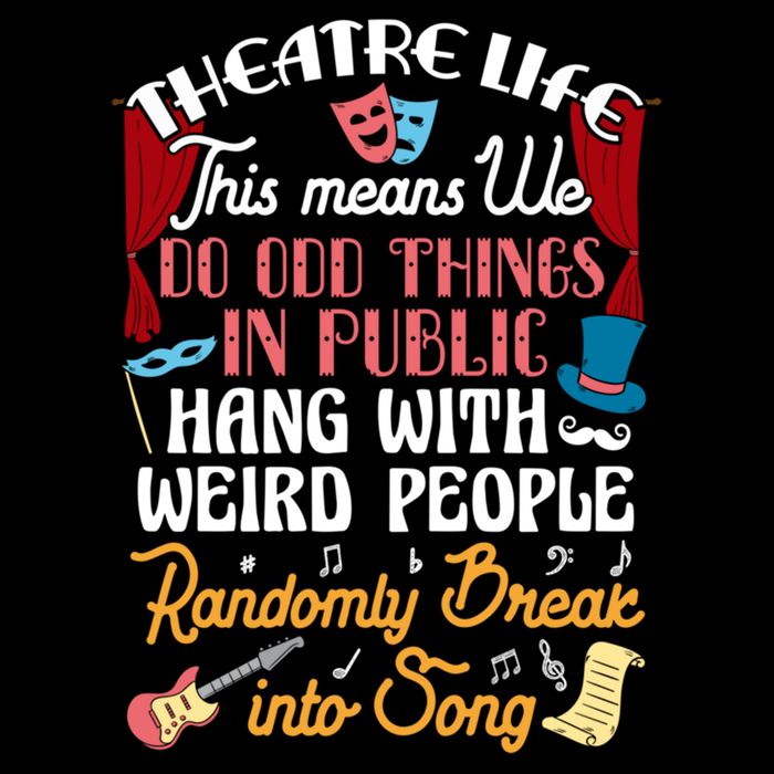 Musical Theater Gift Acting Theatre Nerd Drama Gift Doggie Tank