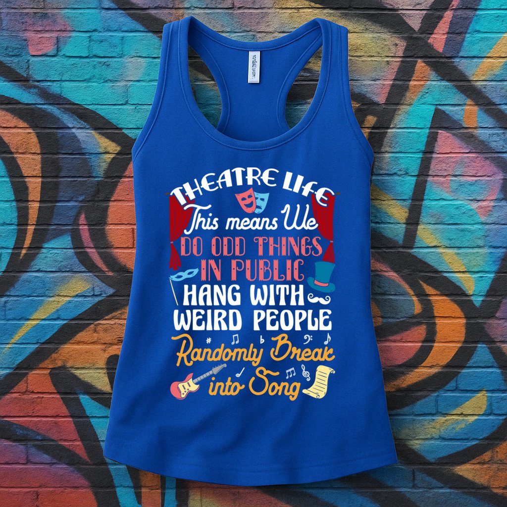 Musical Theater Gift Acting Theatre Nerd Drama Gift Womens Tank Top