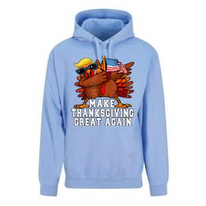 Make Thanksgiving Great Again Funny Turkey 2024 President Unisex Surf Hoodie