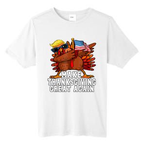 Make Thanksgiving Great Again Funny Turkey 2024 President Tall Fusion ChromaSoft Performance T-Shirt