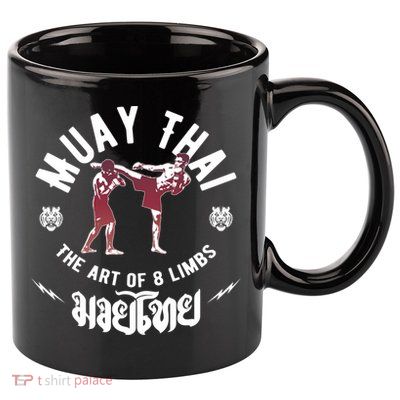 Muay Thai Gift Fight Club Art Of 8 Limbs Mma Fighter Gift 11oz C Handle Ceramic Mug