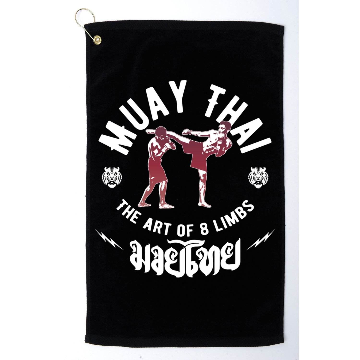 Muay Thai Gift Fight Club Art Of 8 Limbs Mma Fighter Gift Golf Towel
