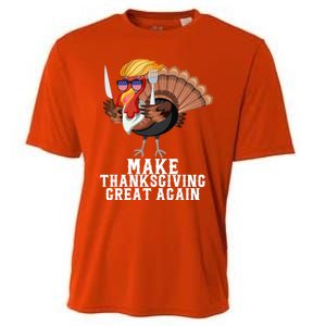 Make Thanksgiving Great Again Trump Holiday Turkey 2024 Gift Cooling Performance Crew T-Shirt