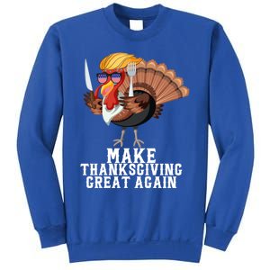 Make Thanksgiving Great Again Trump Holiday Turkey 2024 Gift Sweatshirt