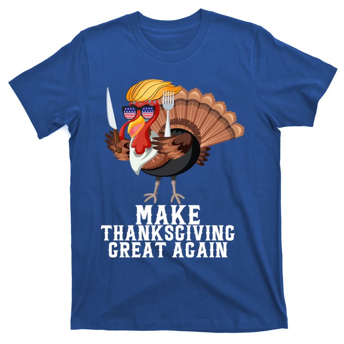 Make Thanksgiving Great Again Trump Holiday Turkey 2024 Gift T-Shirt