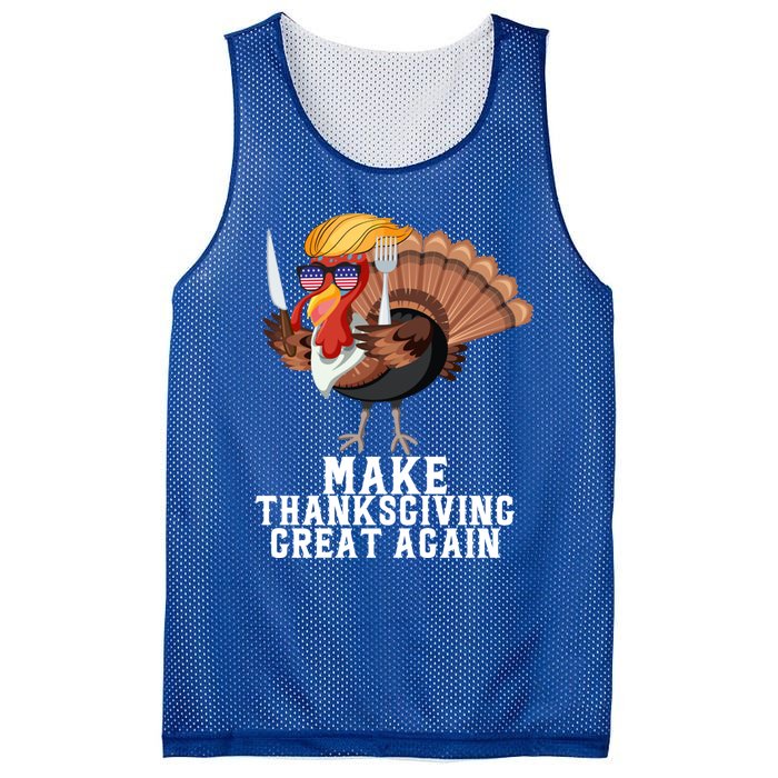 Make Thanksgiving Great Again Trump Holiday Turkey 2024 Gift Mesh Reversible Basketball Jersey Tank