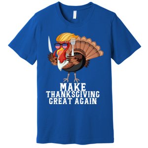 Make Thanksgiving Great Again Trump Holiday Turkey 2024 Gift Premium T-Shirt