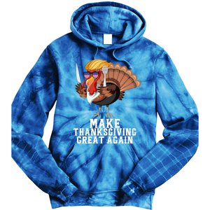 Make Thanksgiving Great Again Trump Holiday Turkey 2024 Gift Tie Dye Hoodie