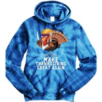 Make Thanksgiving Great Again Trump Holiday Turkey 2024 Gift Tie Dye Hoodie