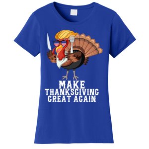 Make Thanksgiving Great Again Trump Holiday Turkey 2024 Gift Women's T-Shirt