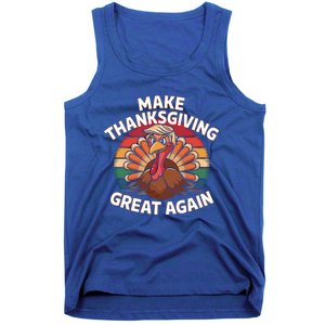 Make Thanksgiving Great Again Trump Turkey Funny 2024 Cool Gift Tank Top