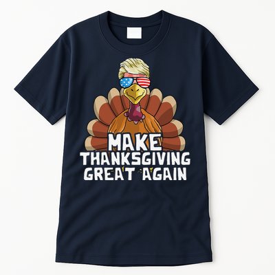 Make Thanksgiving Great Again Trump Turkey Funny Tall T-Shirt