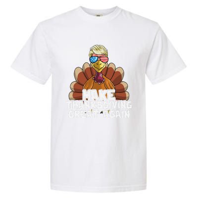 Make Thanksgiving Great Again Trump Turkey Funny Garment-Dyed Heavyweight T-Shirt