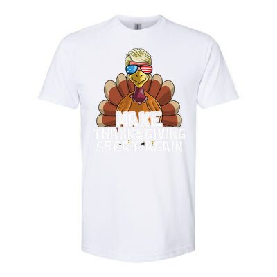 Make Thanksgiving Great Again Trump Turkey Funny Softstyle CVC T-Shirt