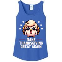 Make Thanksgiving Great Again Trump Turkey Funny Gift Ladies Essential Tank