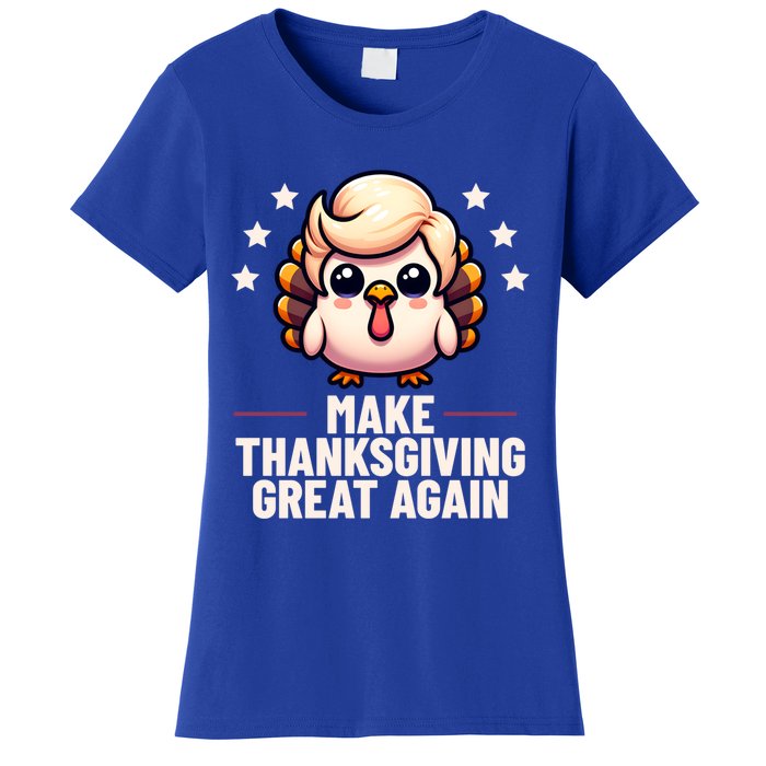 Make Thanksgiving Great Again Trump Turkey Funny Gift Women's T-Shirt