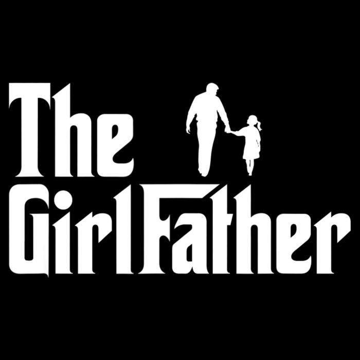 Mens The Girl Father Funny Dad Of Girls Daddy Daughter Girl Dad Women's V-Neck T-Shirt