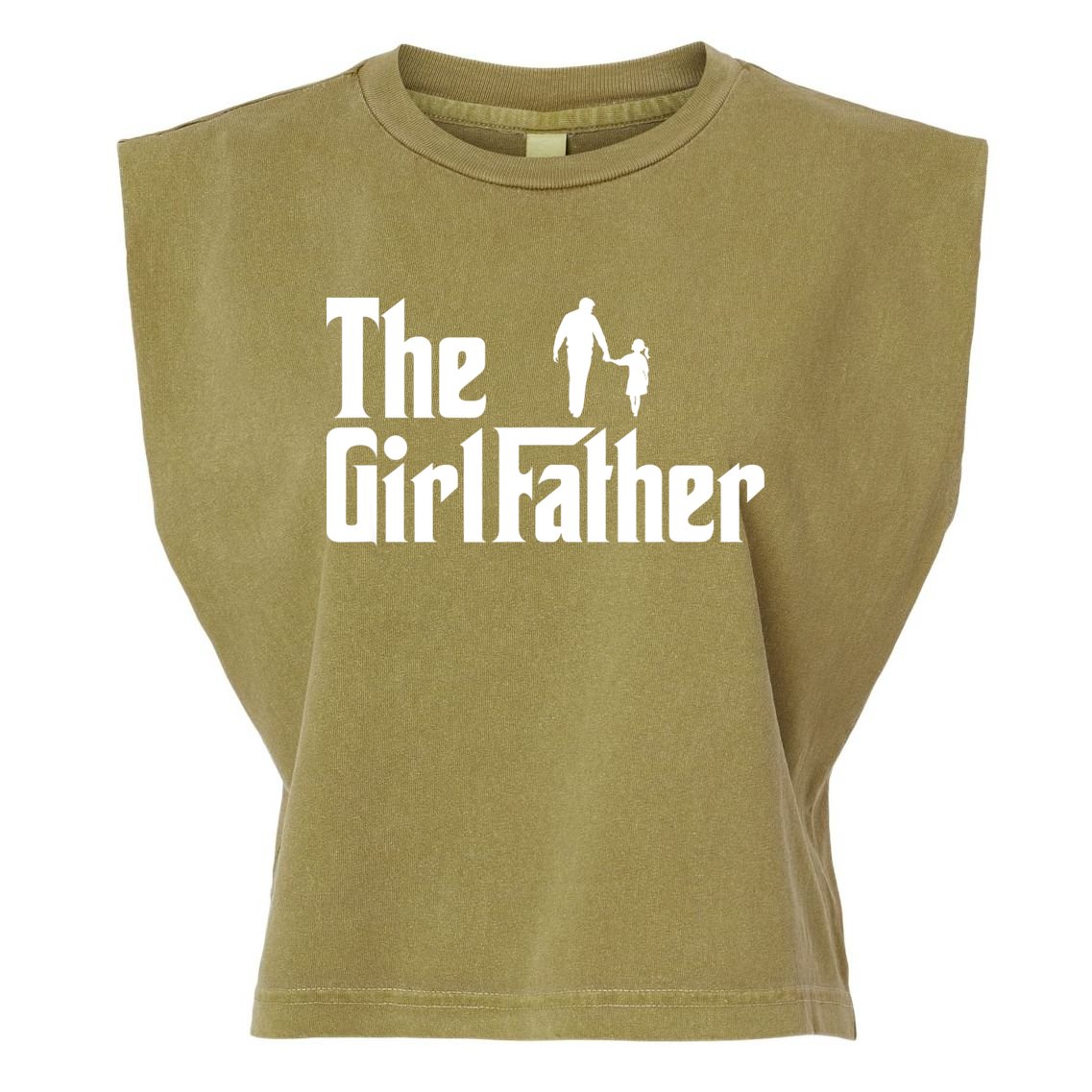 Mens The Girl Father Funny Dad Of Girls Daddy Daughter Girl Dad Garment-Dyed Women's Muscle Tee