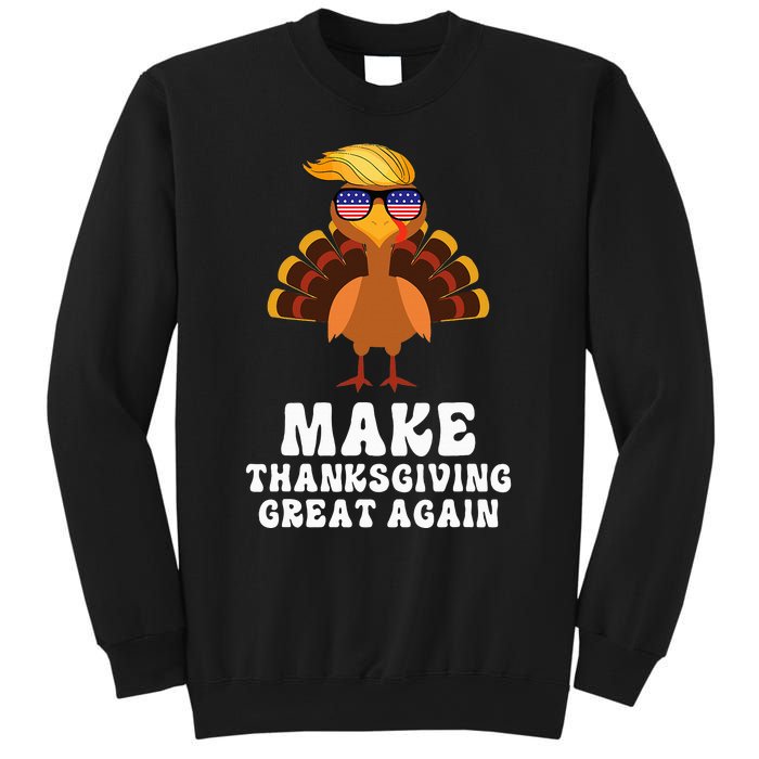 Make Thanksgiving Great Again Trump Holiday Turkey 2024 Sweatshirt