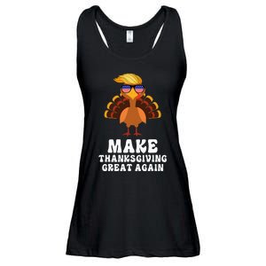 Make Thanksgiving Great Again Trump Holiday Turkey 2024 Ladies Essential Flowy Tank