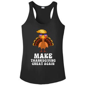 Make Thanksgiving Great Again Trump Holiday Turkey 2024 Ladies PosiCharge Competitor Racerback Tank