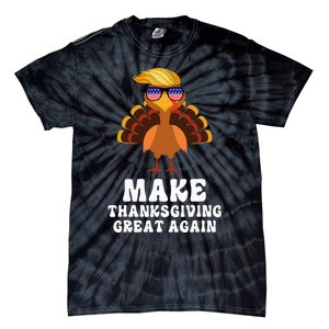 Make Thanksgiving Great Again Trump Holiday Turkey 2024 Tie-Dye T-Shirt