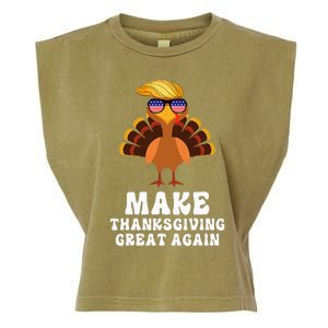 Make Thanksgiving Great Again Trump Holiday Turkey 2024 Garment-Dyed Women's Muscle Tee