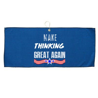 Make Thinking Great Again Large Microfiber Waffle Golf Towel