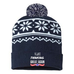 Make Thinking Great Again USA-Made Snowflake Beanie