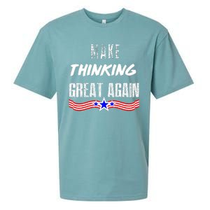 Make Thinking Great Again Sueded Cloud Jersey T-Shirt