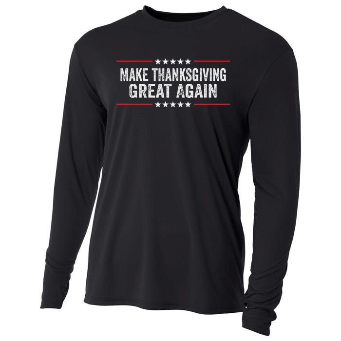 Make Thanksgiving Great Again Thanksgiving Turkey Costume Gift Cooling Performance Long Sleeve Crew