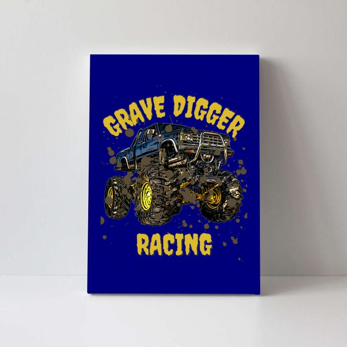 Monsters Truck Grave Diggers Off Roads 4 X 4 Racing Monsters Funny Gift Canvas