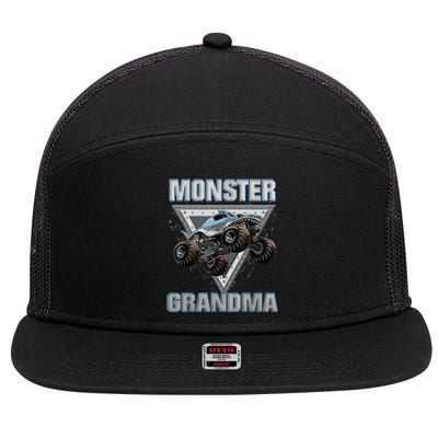 Monster Truck Grandma 7 Panel Mesh Trucker Snapback Hat