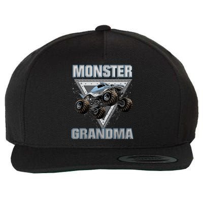 Monster Truck Grandma Wool Snapback Cap