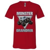 Monster Truck Grandma V-Neck T-Shirt